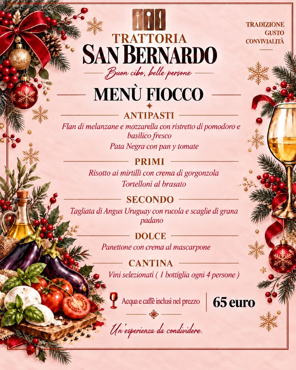 Menù Fiocco – 65€
