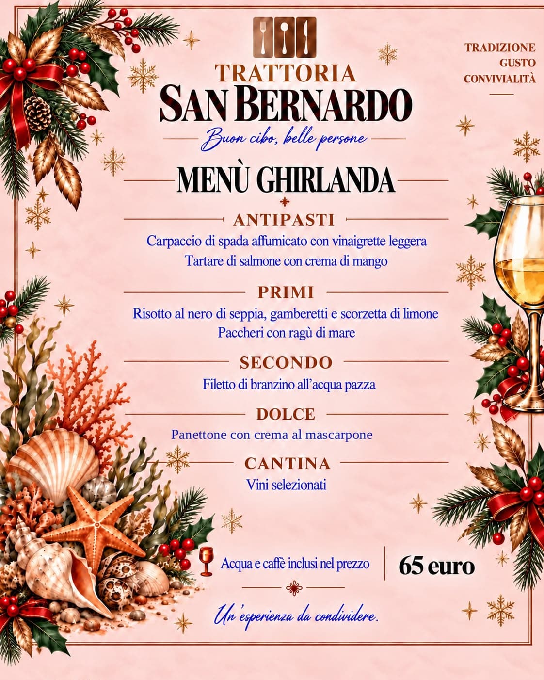 Menù Ghirlanda – 65€